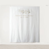 Tenture ALYSSA Floral Boho Baby shower fond (Devant)