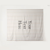 Tenture Amande & Rayures Blanches  (Devant (Horizontal))