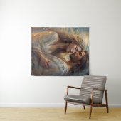 Tenture Amants Éthérés Rêveuse Impression à l'Huile Romant (En situation (horizontale))