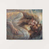 Tenture Amants Éthérés Rêveuse Impression à l'Huile Romant (Devant (Horizontal))