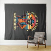 Tenture 🐾 "Amateurs trompeurs, bafoueurs de lois" - Racco (En situation (horizontale))