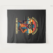 Tenture 🐾 "Amateurs trompeurs, bafoueurs de lois" - Racco (Devant (Horizontal))