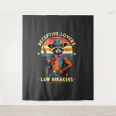 Tenture 🐾 "Amateurs trompeurs, bafoueurs de lois" - Racco (Devant)