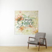 Tenture Amazing Grace Fleurs et libellule (En situation)