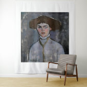 Tenture Amedeo Modigliani art painting (En situation)