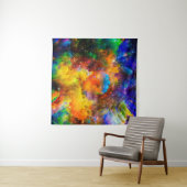 Tenture Aménagement créatif des éléments fractaux, illumin (En situation (horizontale))