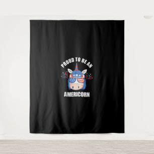Tenture Américain 4 juillet Patriotique Américain Unicorn
