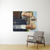 Tenture American gothique classique peinture Grant Wood (En situation (horizontale))