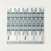 Tenture American north indian geometry seamless border. Na (Devant)