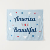 Tenture American the Beautiful Blue 4 juillet (Devant (Horizontal))