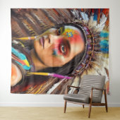 Tenture Amérindien (En situation (horizontale))