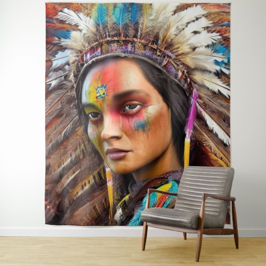 Tenture Amérindien (En situation)