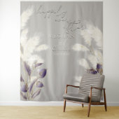 Tenture Amethyst Anthurium Ivory Pampas Grass (En situation)