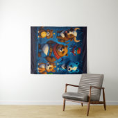 Tenture Amis Crypto (En situation (horizontale))