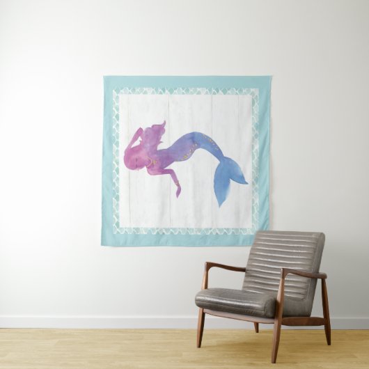 Tenture Amis de sirène III (En situation)