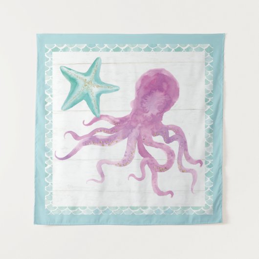 Tenture Amis de sirène V (Devant (Horizontal))