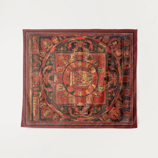 Tenture Amogapasha Mandala Thangka (Devant (Horizontal))