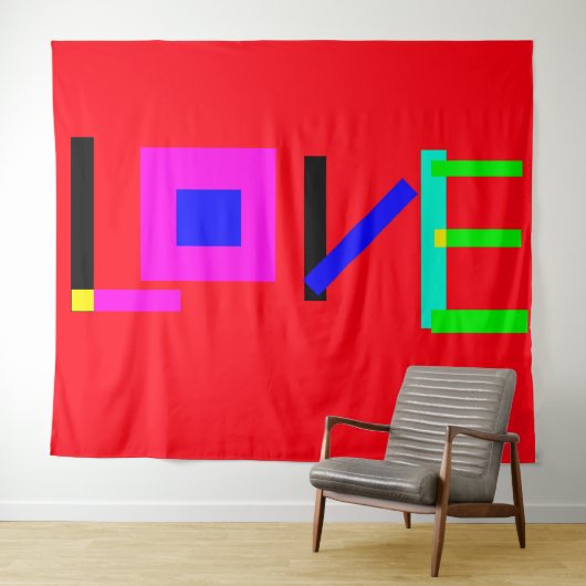 Tenture Amour (En situation (horizontale))