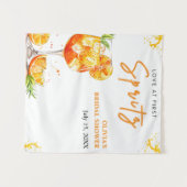 Tenture Amour au premier Spritz Orange Douche nuptiale Con (Devant (Horizontal))