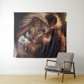 Tenture Amour Courageux (En situation (horizontale))