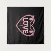 Tenture Amour de chat scintillant (Devant (Horizontal))