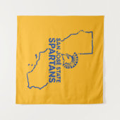 Tenture Amour de Spartans d'état de San Jose (Devant (Horizontal))