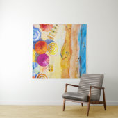 Tenture Amour du paysage marin : aquarelle peinture de vac (En situation (horizontale))