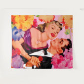 Tenture amour en fleurs (Devant (Horizontal))