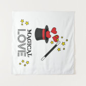 Tenture Amour magique - Noir (Devant (Horizontal))