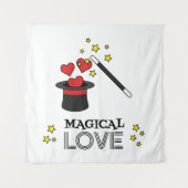 Tenture Amour magique - Noir (Devant)