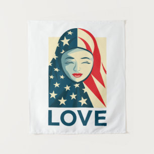 Tenture Amour  Réfugié musulman