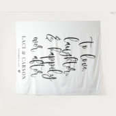 Tenture amour rire heureux toujours après mariage toile de (Devant (Horizontal))