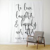 Tenture amour rire heureux toujours après mariage toile de (En situation)