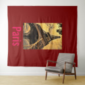 Tenture Amour & Romance Ville de Paris Tour Eiffel France (En situation (horizontale))