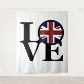 Tenture AMOUR Royaume-Uni (Devant)