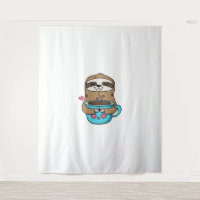 Amoureux De Café Chibi Sloth - Cute Kawaii Sloth H