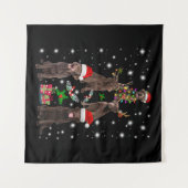 Tenture Amoureux des chiens| Arbre de Noël du Labrador au  (Devant (Horizontal))