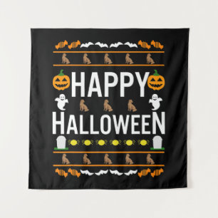Tenture Amoureux des chiens Happy Halloween Chocolate La
