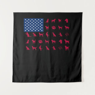 Tenture Amoureux des chiens   Labrador Retriever USA Ameri