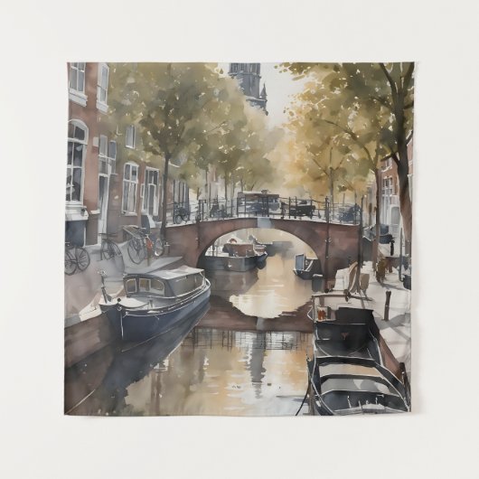 Tenture Amsterdam aquarelle (Devant)