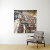 Tenture Amsterdam aquarelle (En situation (horizontale))