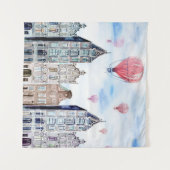 Tenture Amsterdam en montgolfière (Devant (Horizontal))