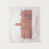 Tenture Amsterdam, horizon de Pays-Bas | des points de (Devant)