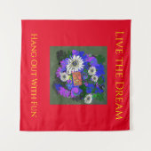 Tenture Amusant Couleur Vif Frais Heureux (Devant (Horizontal))