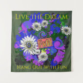 Tenture Amusant Couleur Vif Frais Heureux (Devant)