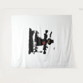 Tenture Amusant design d'halloween avec épouvantail (Devant (Horizontal))