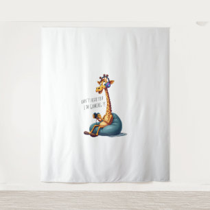 Tenture Amusant Joueur Giraffe Jeu Pour Garçons Homme Jeu