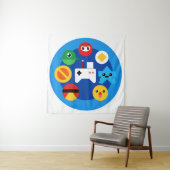 Tenture Amusant Retro Arcade (En situation)