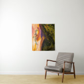 Tenture Amusants Rétro Champignons Famille Réunion Photo C (En situation)