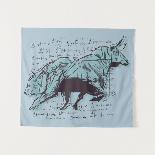 Tenture Analyse du marché Stock Finances (Devant (Horizontal))